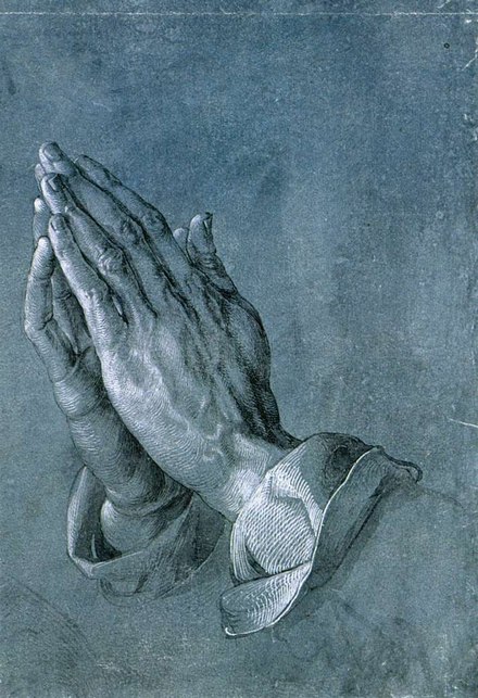 Dürer, Albrecht. The actual drawing of Hands, sketched in 1508, was intended 